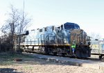 CSX 5203 leads another loco back to train L619-30